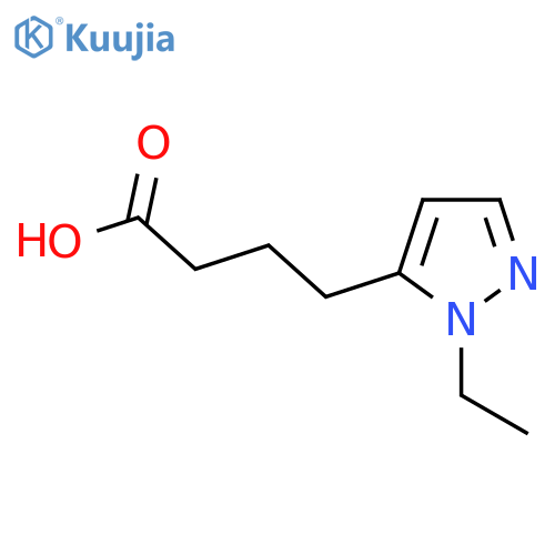 4-(1-ethyl-1H-pyrazol-5-yl)butanoic acid structure