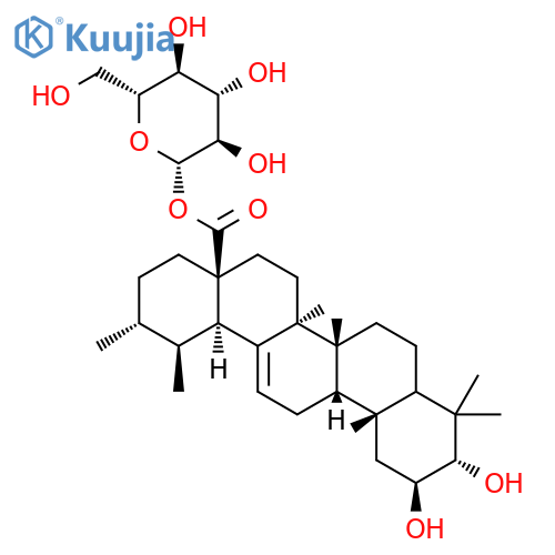 (2a,3beta)-2,3-Dihydroxy-urs-12-en-28-oic acidb-D-glucopyranosylester structure