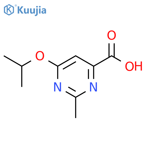 2-methyl-6-(propan-2-yloxy)pyrimidine-4-carboxylic acid structure
