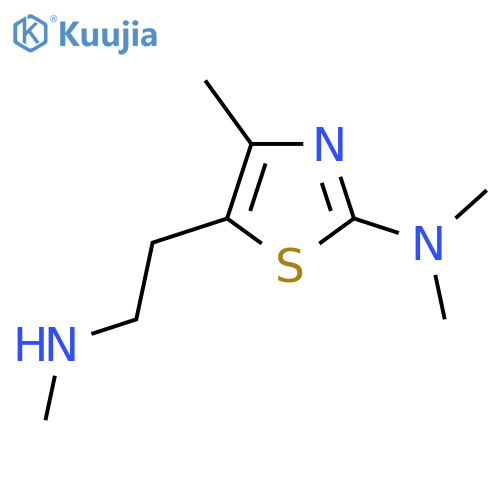 N,N,4-trimethyl-5-2-(methylamino)ethyl-1,3-thiazol-2-amine structure