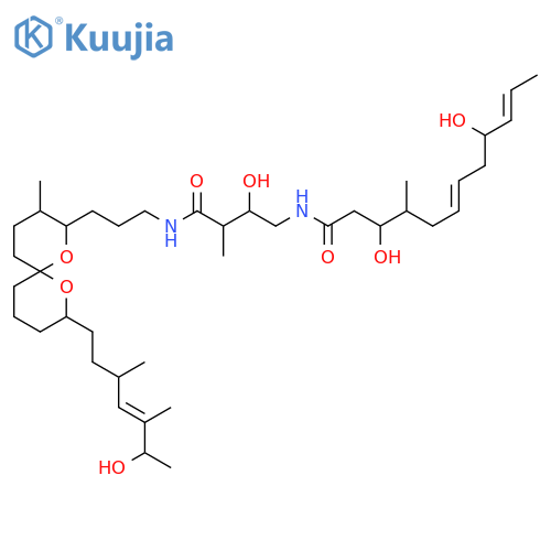 6,10-Dodecadienamide,3,9-dihydroxy-N-[(2R,3S)-2-hydroxy-4-[[3-[(2R,3S,6S,8S)-8-[(3S,4E,6S)-6-hydroxy-3,5-dimethyl-4-hepten-1-yl]-3-methyl-1,7-dioxaspiro[5.5]undec-2-yl]propyl]amino]-3-methyl-4-oxobutyl]-4-methyl-,(3S,4S,6E,9R,10E)- structure
