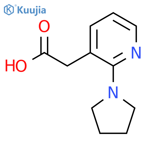2-2-(pyrrolidin-1-yl)pyridin-3-ylacetic acid structure
