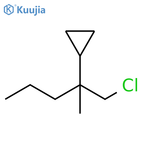 Cyclopropane, [1-(chloromethyl)-1-methylbutyl]- structure