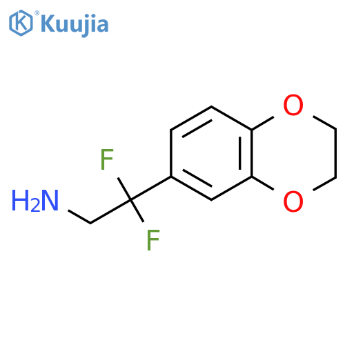 2-(2,3-dihydro-1,4-benzodioxin-6-yl)-2,2-difluoroethan-1-amine structure