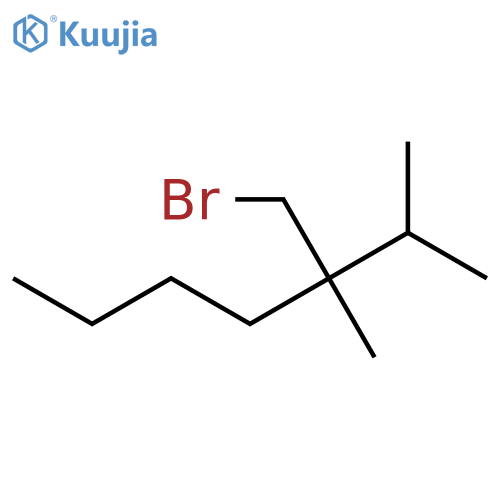 3-(Bromomethyl)-2,3-dimethylheptane structure