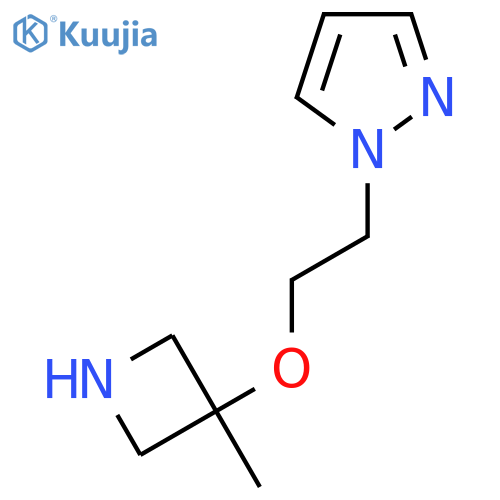 1-{2-(3-methylazetidin-3-yl)oxyethyl}-1H-pyrazole structure
