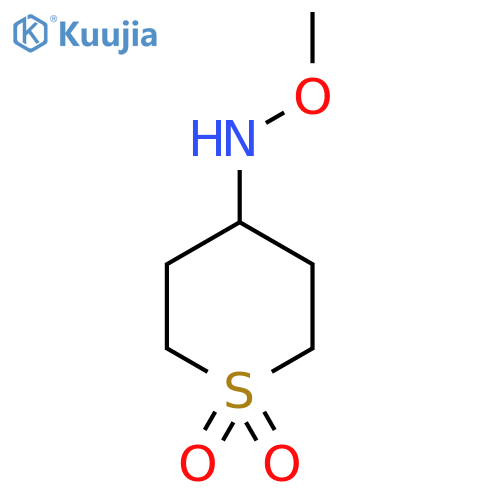 4-(Methoxyamino)-1lambda6-thiane-1,1-dione structure