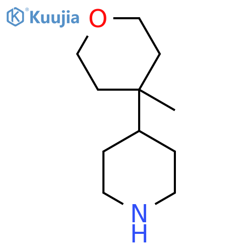 4-(4-methyloxan-4-yl)piperidine structure