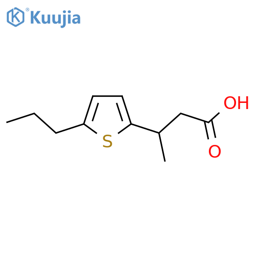 3-(5-propylthiophen-2-yl)butanoic acid structure