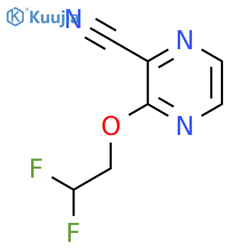 3-(2,2-Difluoroethoxy)pyrazine-2-carbonitrile structure