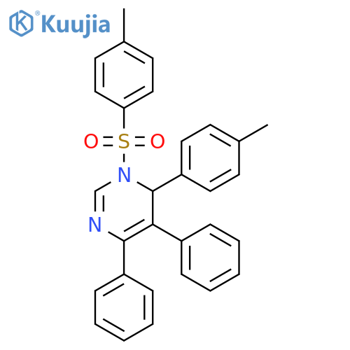 Pyrimidine, 1,6-dihydro-6-(4-methylphenyl)-1-[(4-methylphenyl)sulfonyl]-4,5-diphenyl- structure