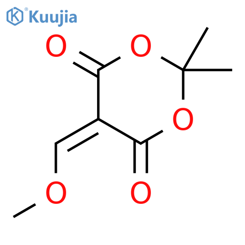 5-(Methoxymethylene)-2,2-dimethyl-1,3-dioxane-4,6-dione structure