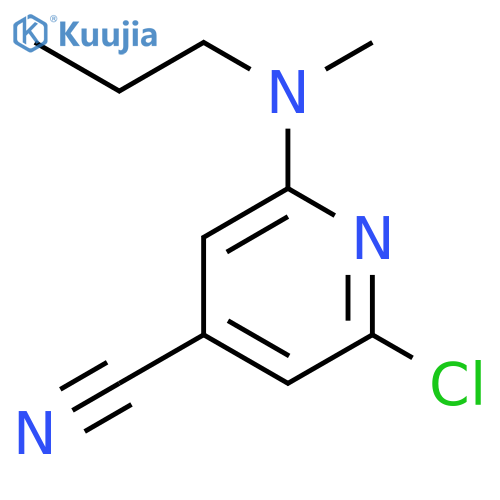 4-Pyridinecarbonitrile, 2-chloro-6-(methylpropylamino)- structure