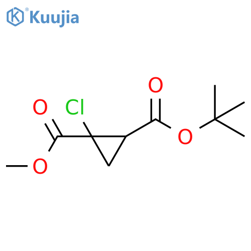 1,2-Cyclopropanedicarboxylic acid, 1-chloro-, 2-(1,1-dimethylethyl) 1-methyl ester structure