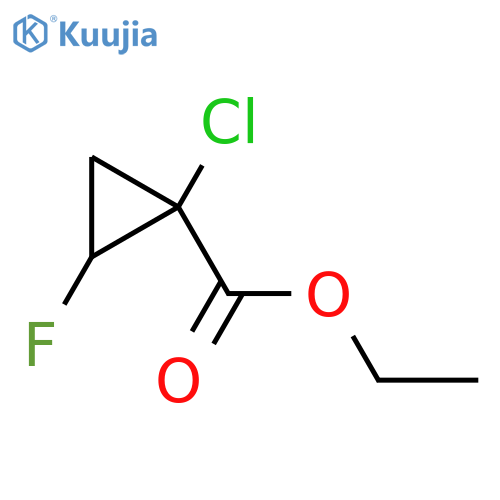 Ethyl 1-chloro-2-fluorocyclopropanecarboxylate structure