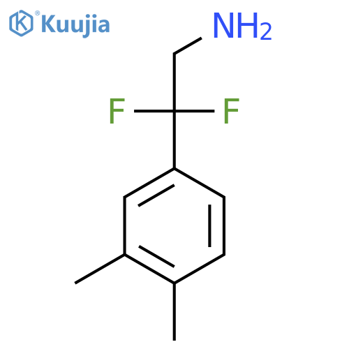 2-(3,4-dimethylphenyl)-2,2-difluoroethan-1-amine structure