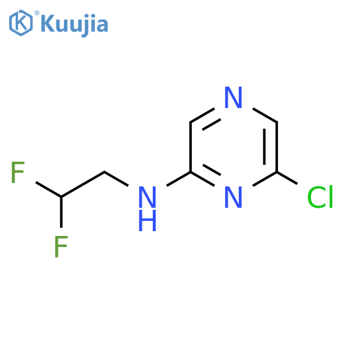 6-chloro-N-(2,2-difluoroethyl)pyrazin-2-amine structure