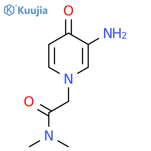 2-(3-Amino-4-oxo-1,4-dihydropyridin-1-yl)-n,n-dimethylacetamide structure
