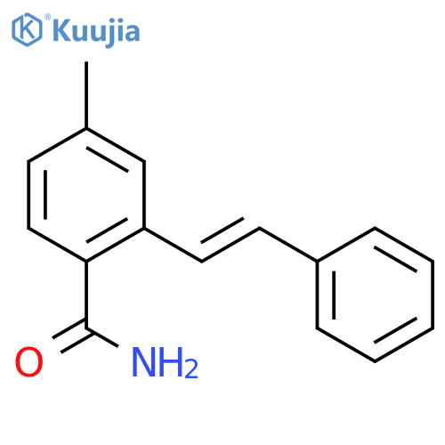 Benzamide, 4-methyl-2-[(1E)-2-phenylethenyl]- structure