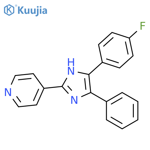 Pyridine,4-[5-(4-fluorophenyl)-4-phenyl-1H-imidazol-2-yl]- structure