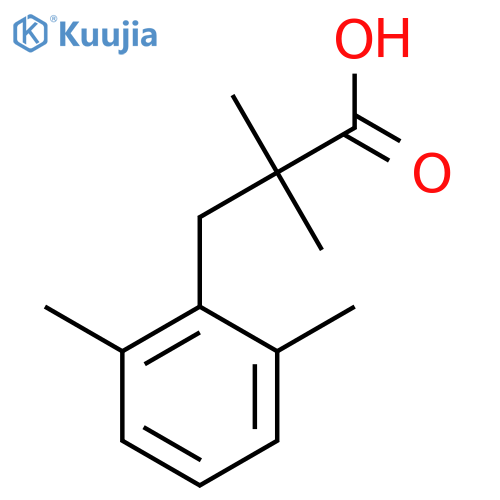 3-(2,6-dimethylphenyl)-2,2-dimethylpropanoic acid structure