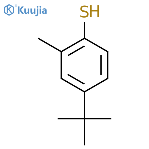 4-tert-Butyl-2-methylthiophenol structure