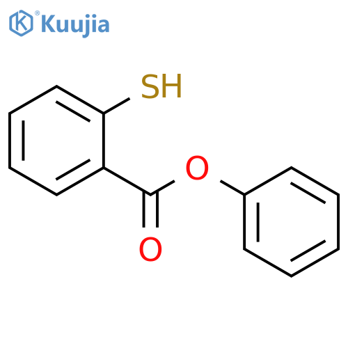 Benzoic acid,2-mercapto-, phenyl ester structure