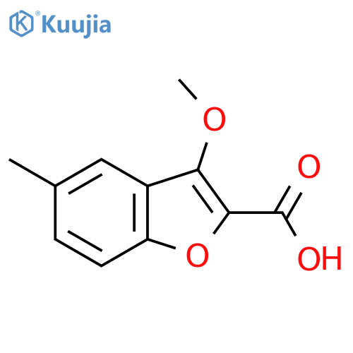 3-Methoxy-5-methylbenzofuran-2-carboxylic acid structure