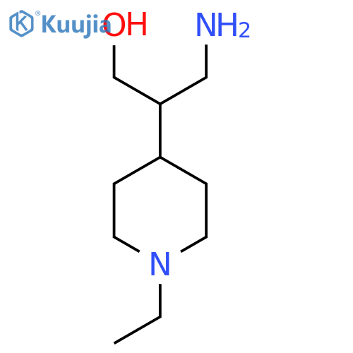 3-amino-2-(1-ethylpiperidin-4-yl)propan-1-ol structure
