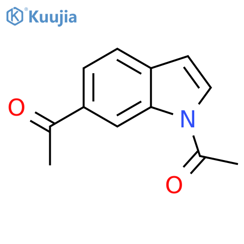 1,6-diacetyl-1H-Indole structure