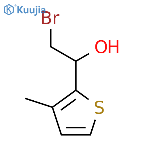 2-bromo-1-(3-methylthiophen-2-yl)ethan-1-ol structure