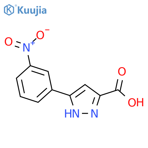 3-(3-nitrophenyl)-1{H}-pyrazole-5-carboxylic acid structure
