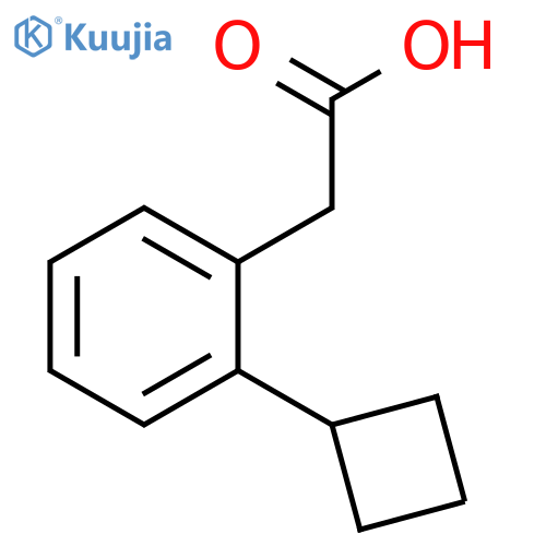 2-(2-cyclobutylphenyl)acetic acid structure