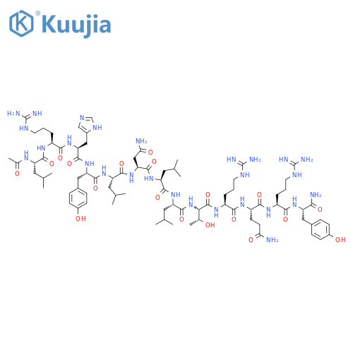 Neuropeptide Y (24-36) amide, N-acetyl-(leu(28,31))- structure