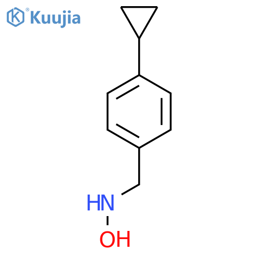 N-(4-cyclopropylphenyl)methylhydroxylamine structure
