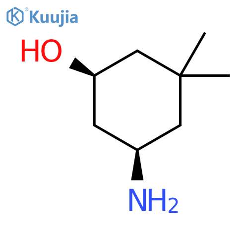 rac-(1R,5S)-5-amino-3,3-dimethylcyclohexan-1-ol, cis structure