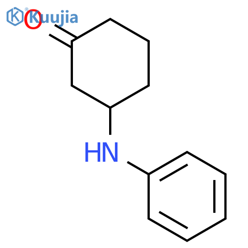 Cyclohexanone, 3-(phenylamino)- structure