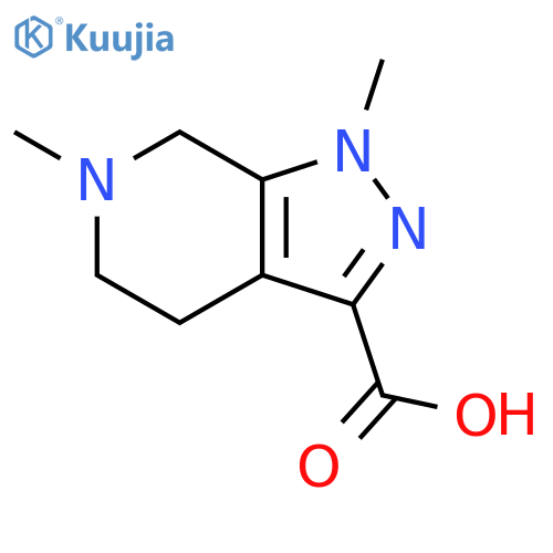 1H-Pyrazolo[3,4-c]pyridine-3-carboxylic acid, 4,5,6,7-tetrahydro-1,6-dimethyl- structure