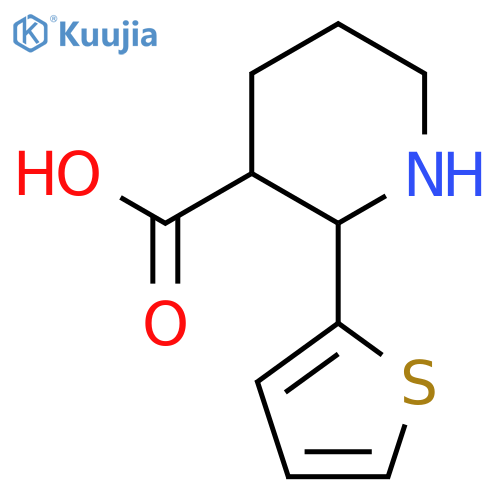 2-(thiophen-2-yl)piperidine-3-carboxylic acid structure