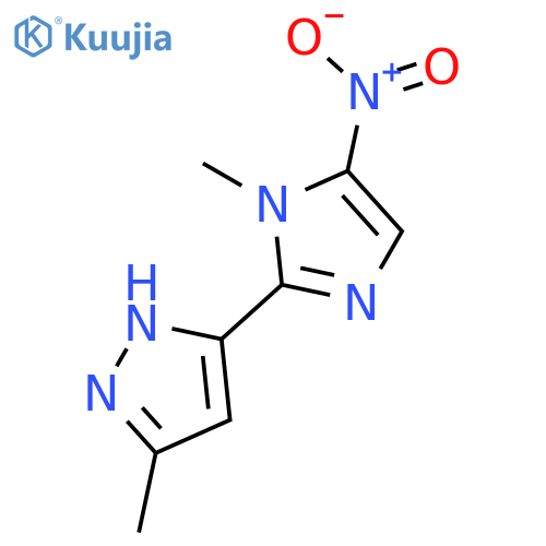 3-methyl-5-(1-methyl-5-nitro-1H-imidazol-2-yl)-1H-Pyrazole structure