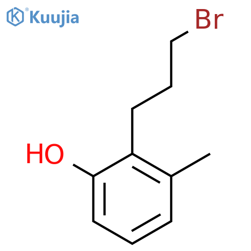 2-(3-Bromopropyl)-3-methylphenol structure