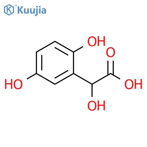 2-(2,5-dihydroxyphenyl)-2-hydroxyacetic acid structure