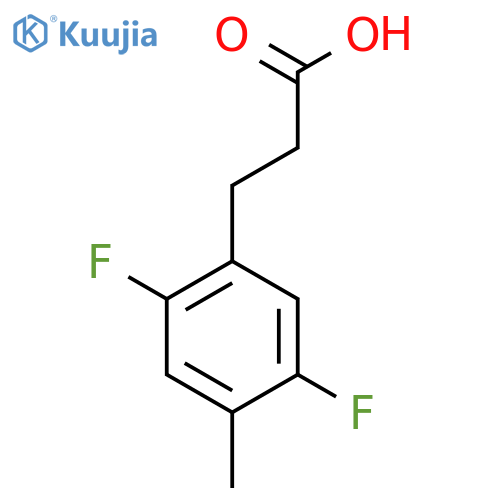3-(2,5-difluoro-4-methylphenyl)propanoic acid structure
