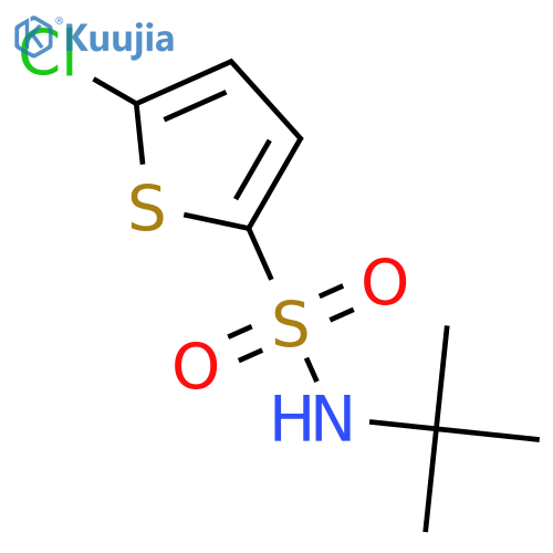 5-Chlorothiophene-2-sulfonic acid tert-butylamide structure
