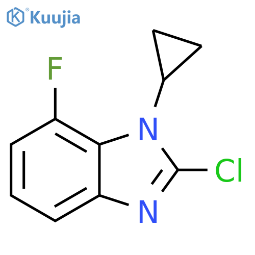 2-Chloro-1-cyclopropyl-7-fluoro-1H-benzodimidazole structure