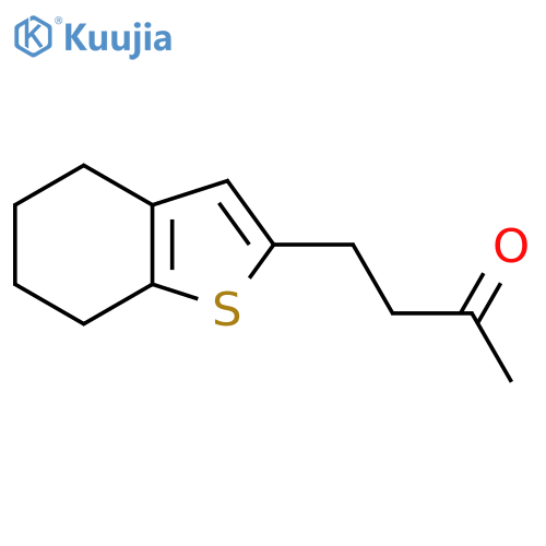 4-(4,5,6,7-tetrahydro-1-benzothiophen-2-yl)butan-2-one structure