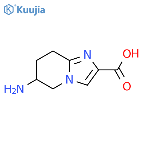 6-amino-5,6,7,8-tetrahydroimidazo[1,2-a]pyridine-2-carboxylicacid(WX142441) structure