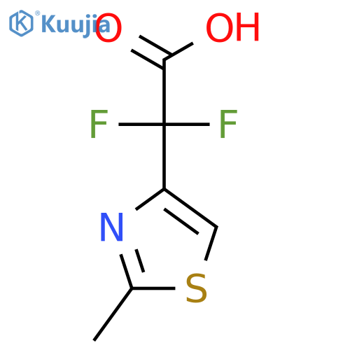2,2-Difluoro-2-(2-methyl-1,3-thiazol-4-yl)acetic acid structure