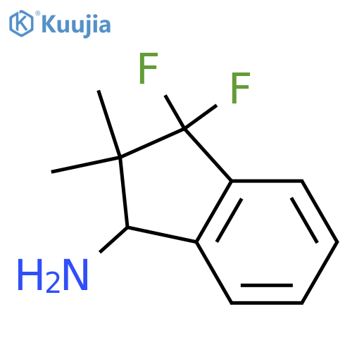 3,3-Difluoro-2,2-dimethyl-2,3-dihydro-1h-inden-1-amine structure