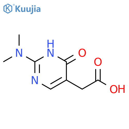 2-2-(dimethylamino)-6-oxo-1,6-dihydropyrimidin-5-ylacetic acid structure